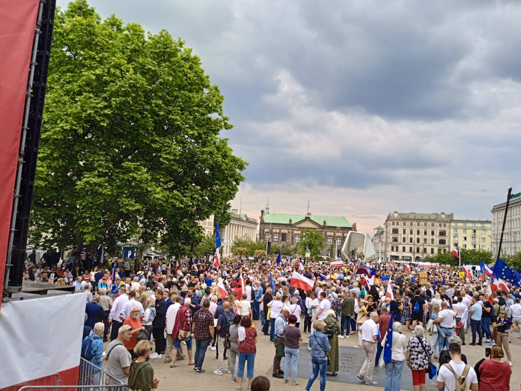 Wiec Donalda Tuska w Poznaniu
