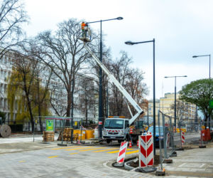 Tramwaj wzdłuż ul. Rakowieckiej w Warszawie - budowa