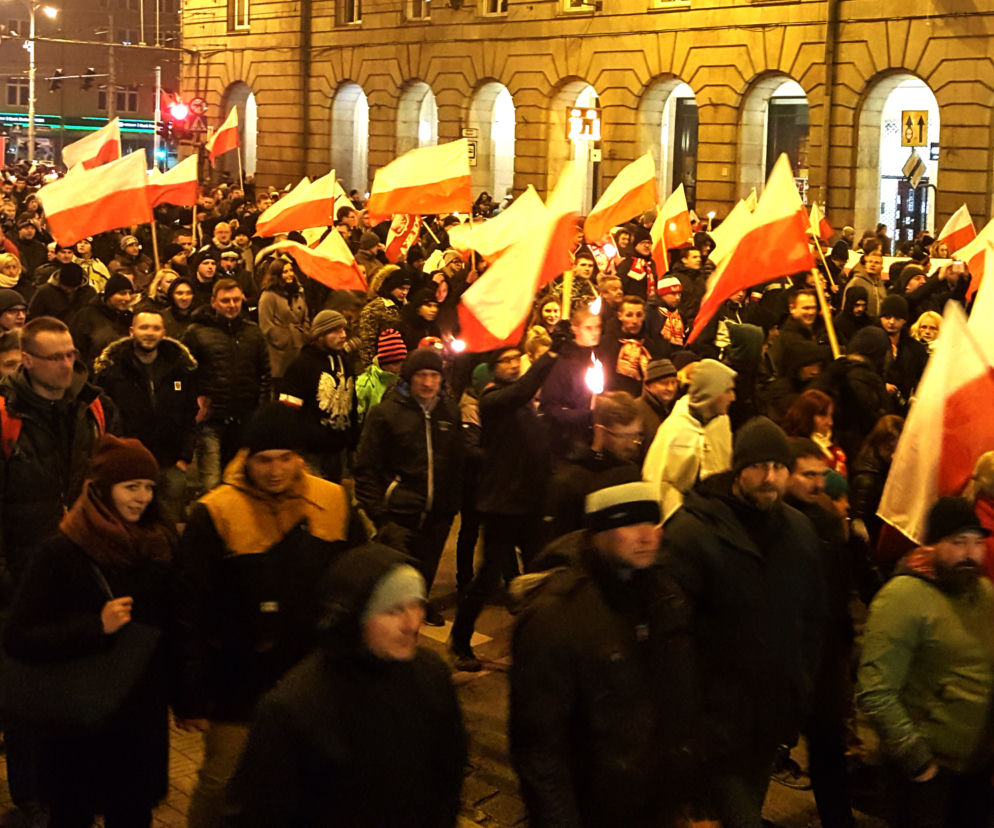 Marsz patriotów przeszedł ulicami Wrocławia.
