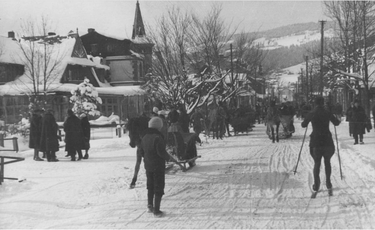 Zakopane: zima na Krupówkach sto lat temu