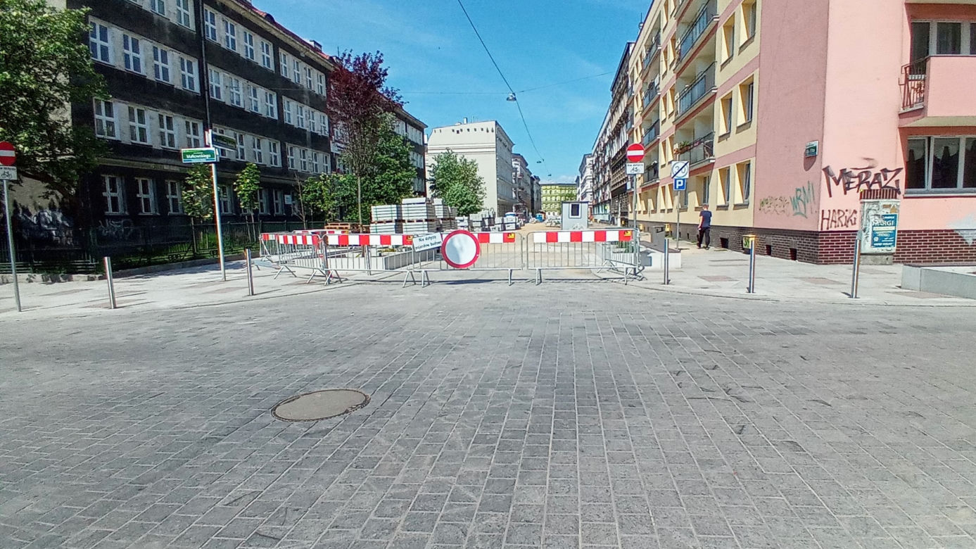 Przebudowa ulic w centrum Szczecina - maj 2020