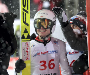 Skoki narciarskie w Zakopanem 13.02.2021. Andrzej Stękała na podium!