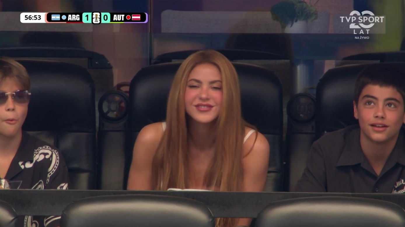 Shakira "zaatakowana" na meczu Argentyna - Austria