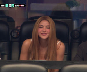 Shakira zaatakowana na meczu Argentyna - Austria