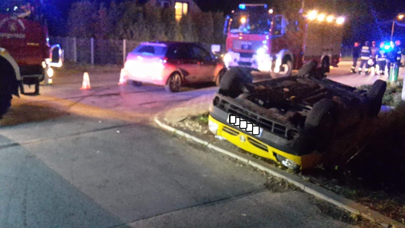 Wypadek w Dąbrówce Nagórnej! Kierowca nie ustąpił pierwszeństwa