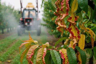 Oprysk na kędzierzawość brzoskwini 