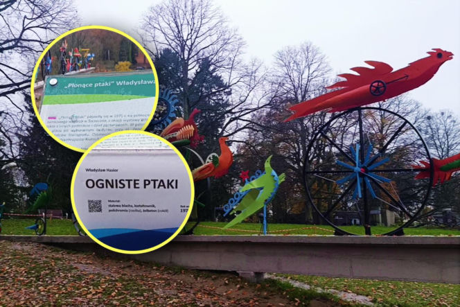 "Ogniste" czy "Płonące"? Dwa opisy rzeźby w Parku Kasprowicza