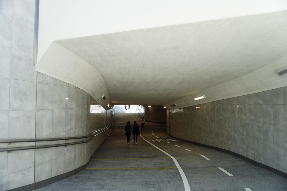 Tunel pieszo-rowerowy przy dworcu PKP w Białymstoku