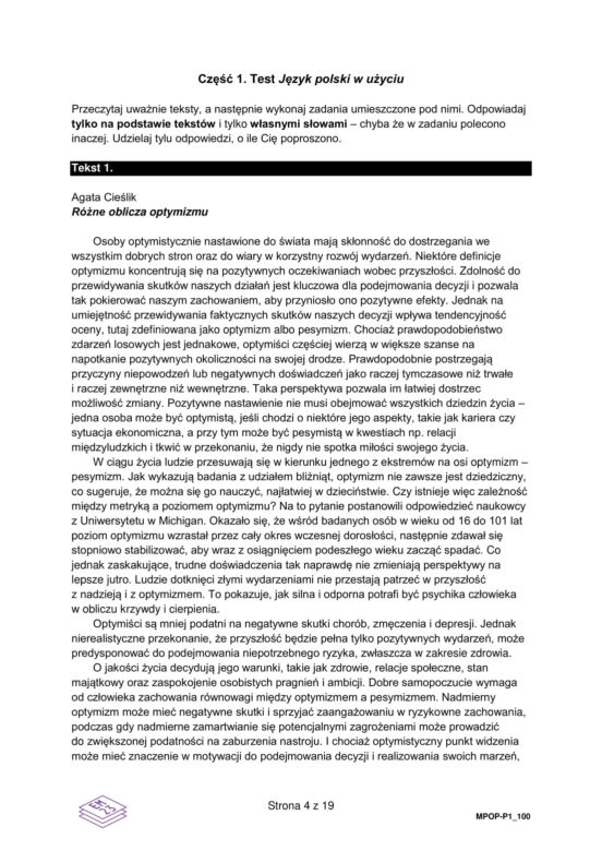 Matura poprawkowa 2024: polski. Arkusze CKE i odpowiedzi [Formuła 2023]