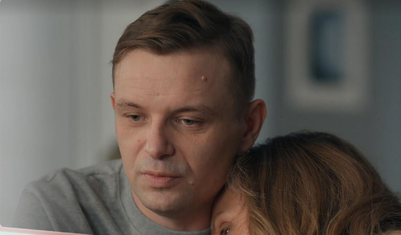 Barwy szczęścia odc. 3382. Hubert (Marek Molak), Asia (Anna Gzyra-Augustynowicz)