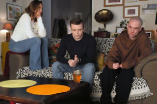 Barwy szczęścia odc. 3414: Adam (Kamil Studnicki), Hubert (Marek Molak), Asia (Anna Gzyra)