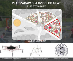 Wizualizacja skweru Skaczącej Gwaizdy