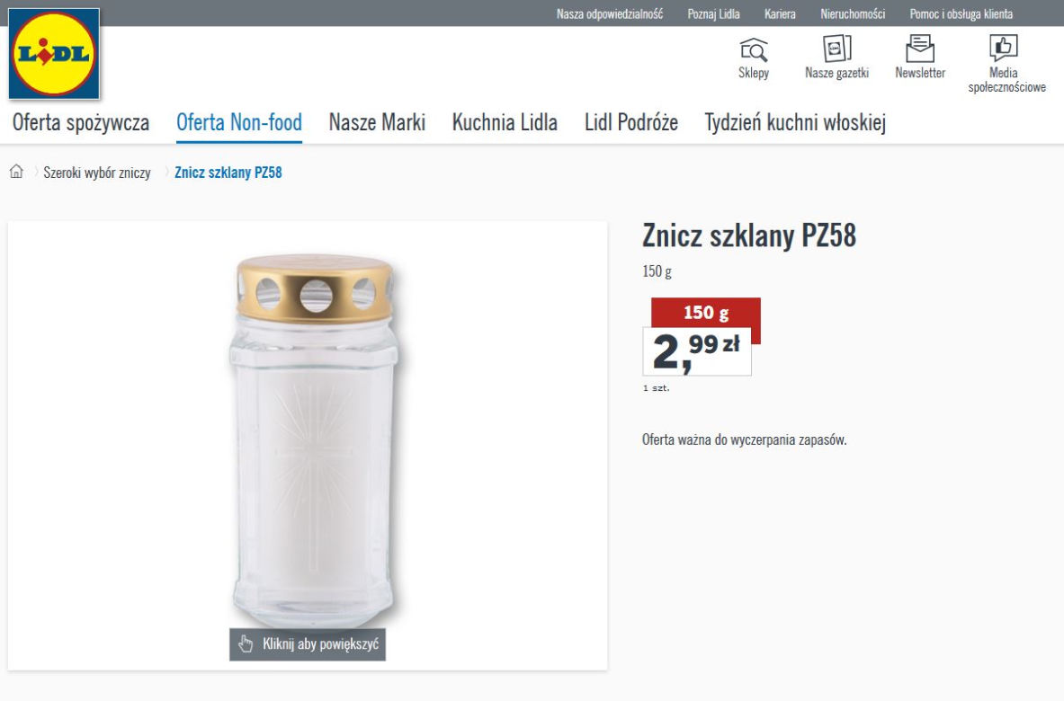 Lidl znicze