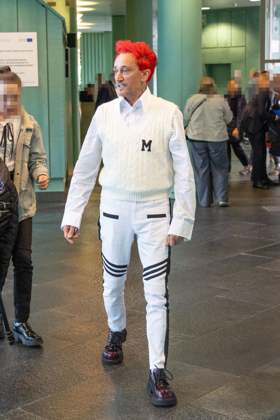 Michał Wiśniewski w sądzie. Nie miał czasu, żeby się przebrać