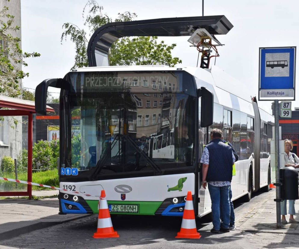 Test ładowarki do autobusów elektrycznych