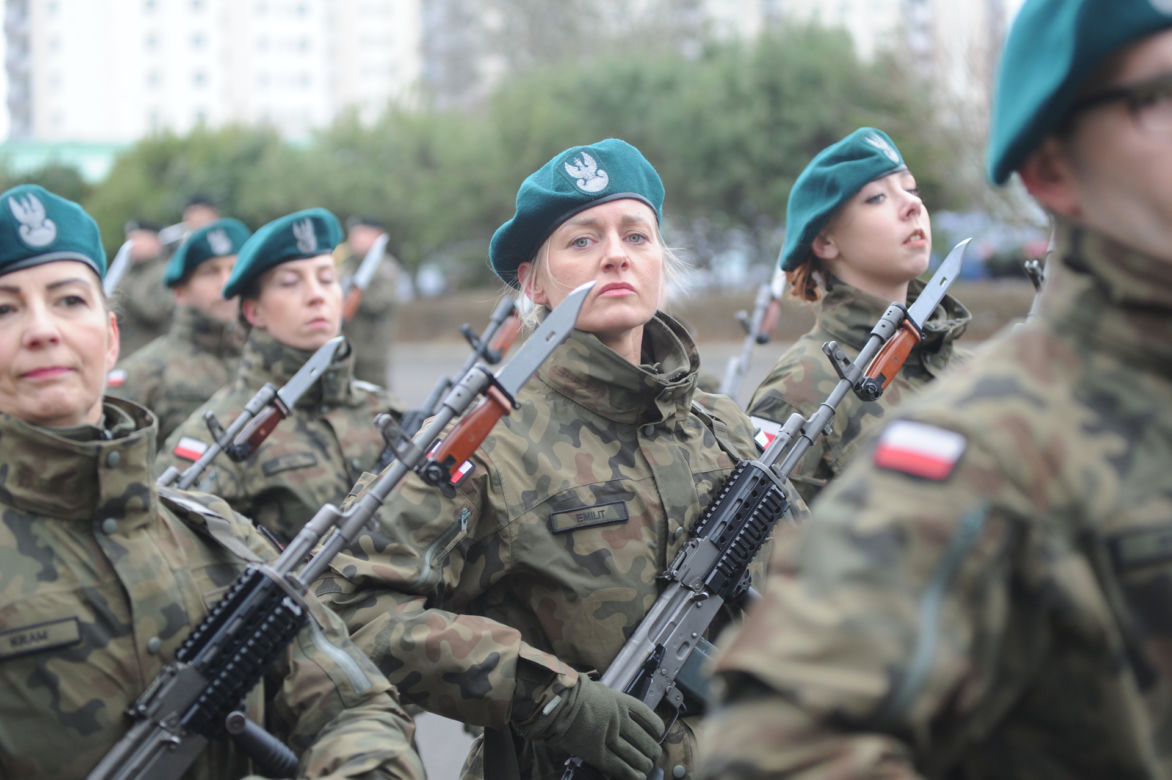 Ochotnicy złożyli przysięgę wojskową