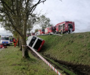 Wypadek autobusu z dziećmi! Są ranni [ZDJĘCIA]