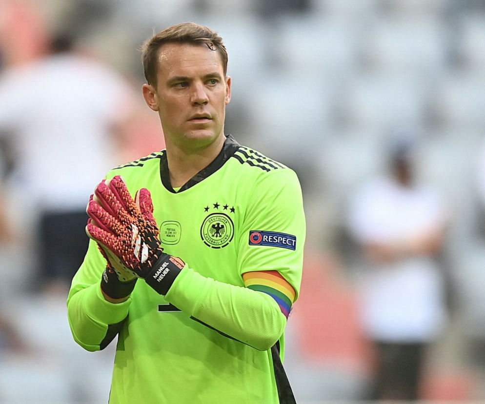 Euro 2020 - Niemcy, Manuel Neuer z tęczową opaską