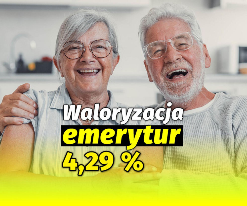 Waloryzacja emerytur 4,29 procent