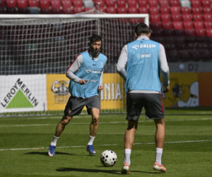 Trening reprezentacji Polski przed meczem ze Szwecją