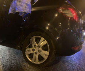 Wypadek drogowy, Warszawa, skrzyżowanie ul. Poligonowej z Ostrobramską