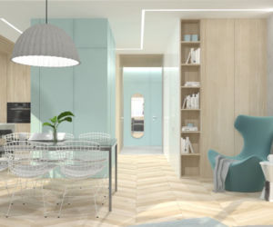 Pastelowy apartament dla pary
