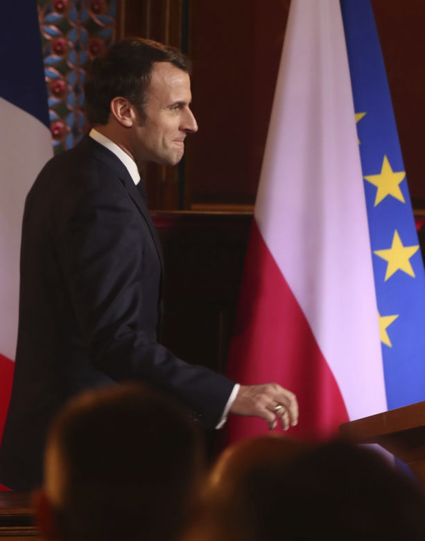 Macron w Krakowie