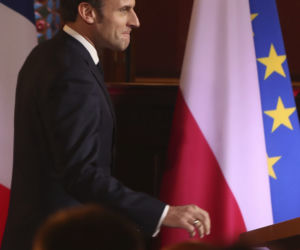 Macron w Krakowie