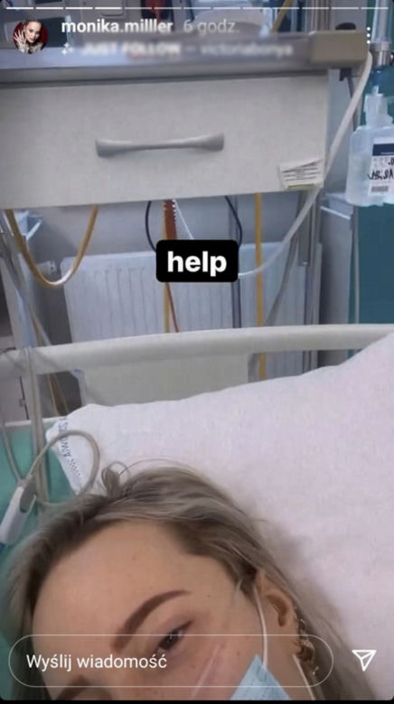 Monika Miller pod tlenem