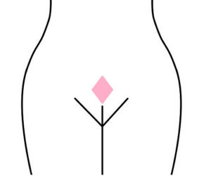 Fryzury intymne: diament