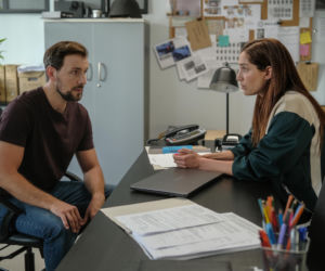 Barwy szczęścia odc. 3290. Celina (Orina Krajewska), Marcin Kodur (Oskar Stoczyński)