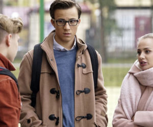 Barwy szczęścia, odc. 2032. Oliwka (Wiktoria Gąsiewska), Tymon (Jakub Wróblewski), Kajtek (Jakub Dmochowski)