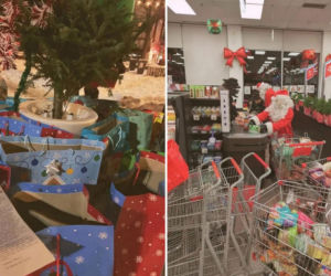 Święty Mikołaj i elfy okradli supermarket! Szokujące wideo