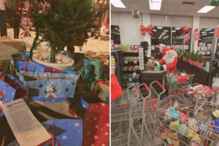 Święty Mikołaj i elfy okradli supermarket! Szokujące wideo