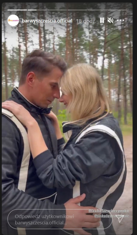 Barwy szczęścia po wakacjach 2021. Iwona (Izabela Zwierzyńska), Tomasz Kępski (Jakub Sokołowski),