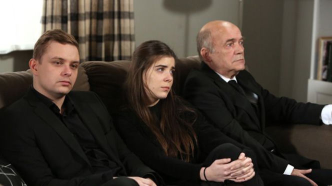 Barwy szczęścia odc. 1433. Agata (Natalia Zambrzycka), Hubert (Marek Molak),Fryderyk (Paweł Nowisz)