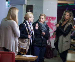 Przyjaciółki 5 sezon odc. 55. Anka (Magdalena Stużyńska), Basia (Lucyna Malec), Inga (Małgorzata Socha), Patrycja (Joanna Liszowska)