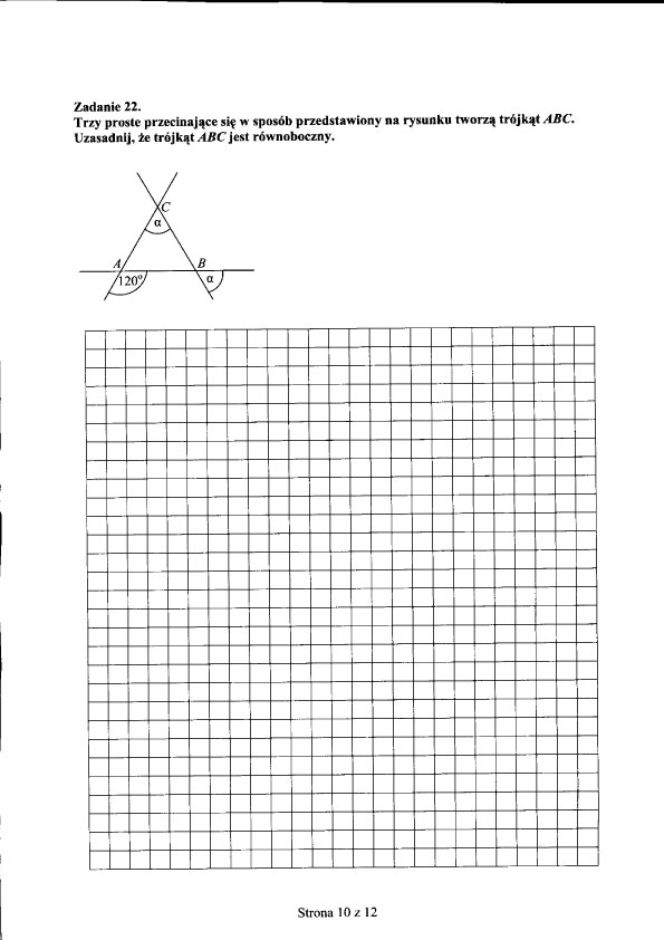 Egzamin gimnazjalny 2012 - MATEMATYKA 25.04.2012 - ODPOWIEDZI, ARKUSZE, PYTANIA, ROZWIĄZANIA. Test gimnazjalny 2012