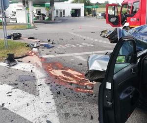 PRZERAŻAJĄCY wypadek motocyklisty w Małopolsce