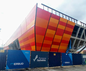 Budowa Morskiego Centrum Nauki w Szczecinie - kwiecień 2021