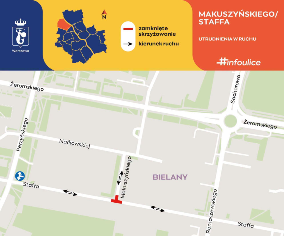 Przebudują skrzyżowanie na Staffa