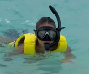 Małgorzata Rozenek i Radosław Majdan nurkują  Malediwach