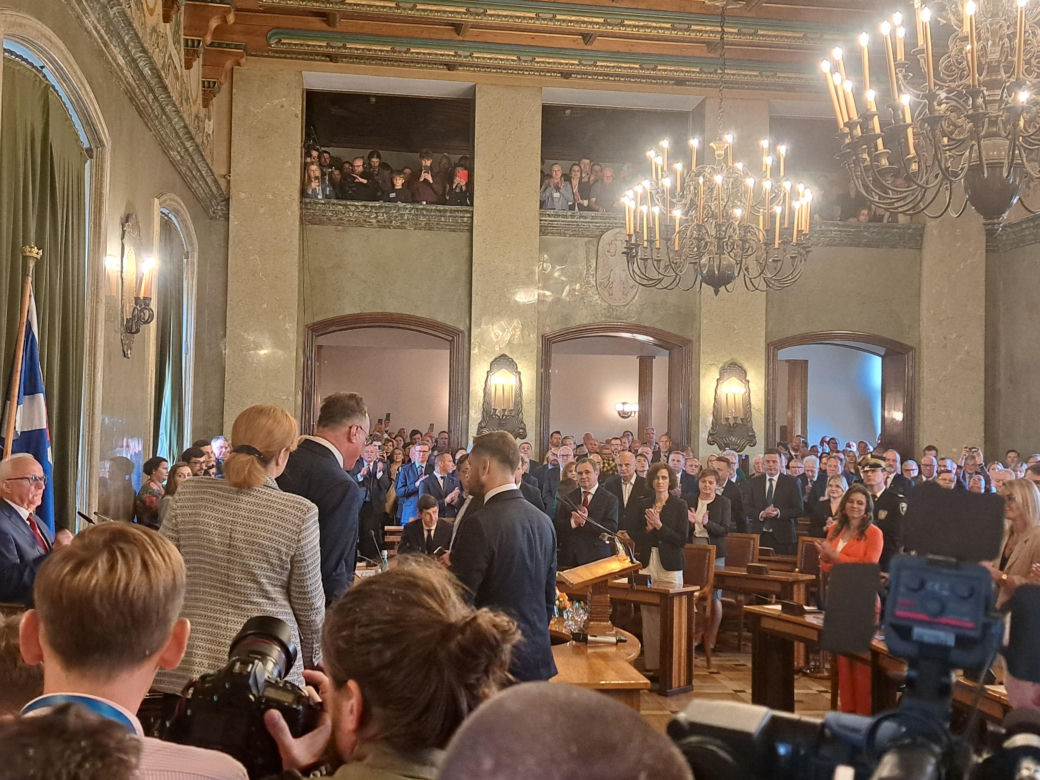 Zaprzysiężenie Aleksandra Miszalskiego na prezydenta miasta Krakowa oraz radnych IX kadencji