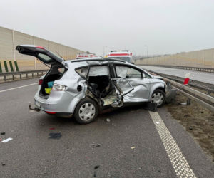 Koszmar na S8: Karambol z udziałem 9 aut. Ranni, w tym dzieci