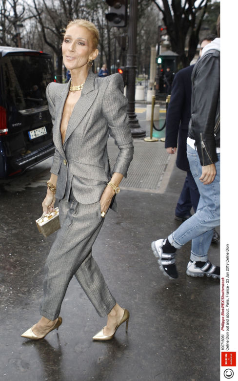 Celine Dion na Paris Fashion Week 2019