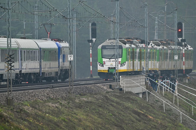 Akt dywersji na torach kolejowych