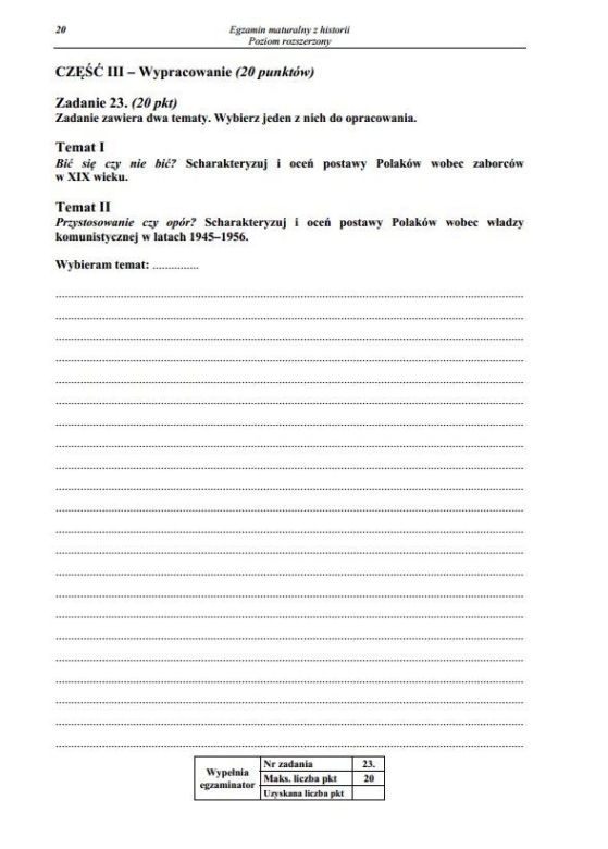 Matura 2014 Historia poziom rozszerzony