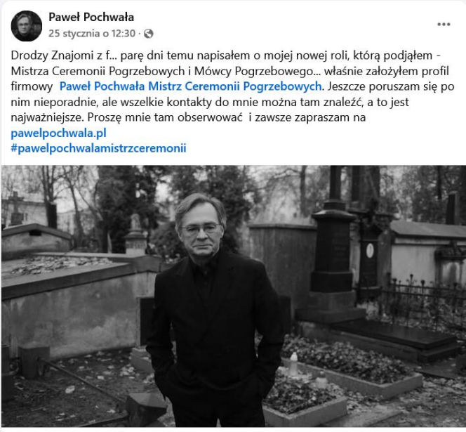 Prezenter TVP zostaje mistrzem pogrzebów! Zaskakująca decyzja gwiazdy