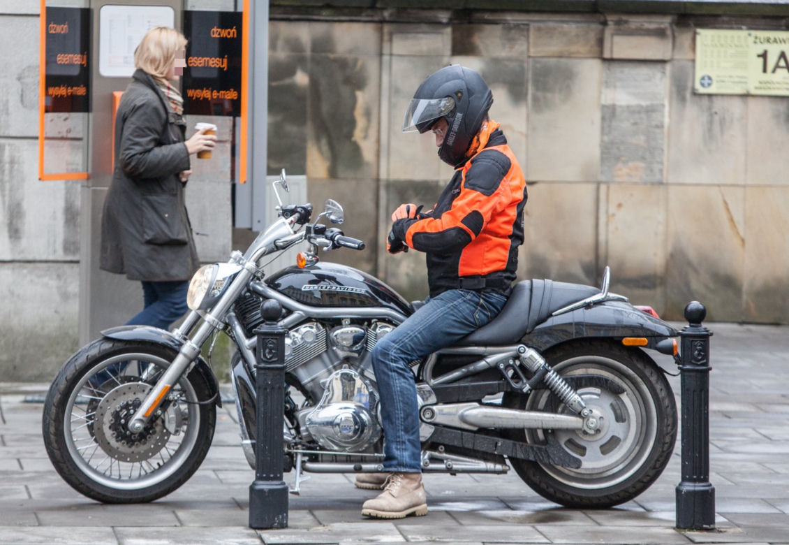 Piotr Kraśko i jego Harley Davidson