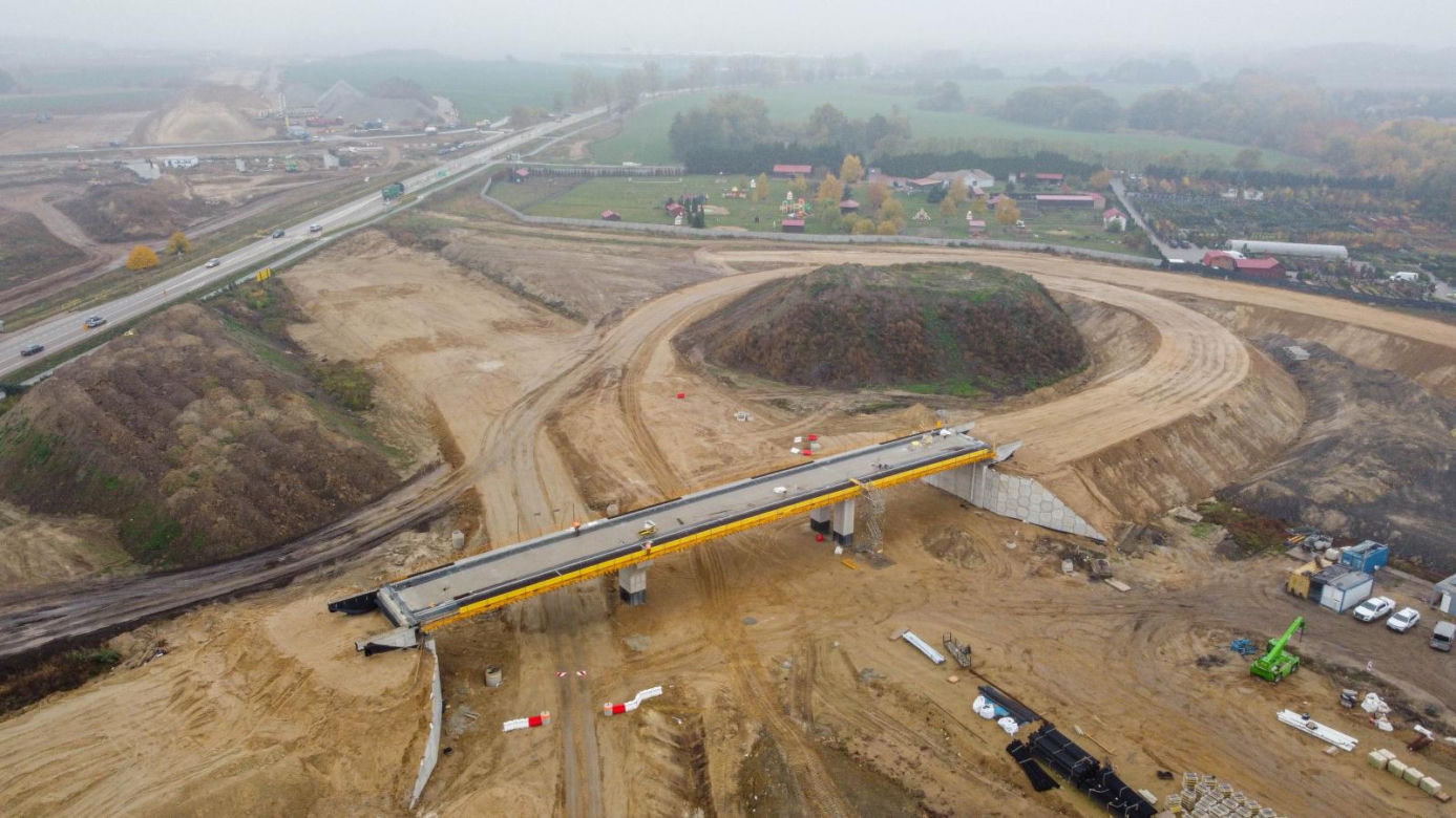 Budowa węzła w Kołbaskowie na autostradzie A6
